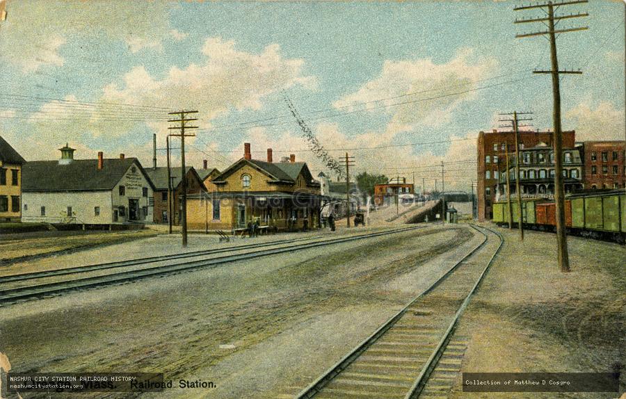 Postcard: Orange, Massachusetts, Railroad Station